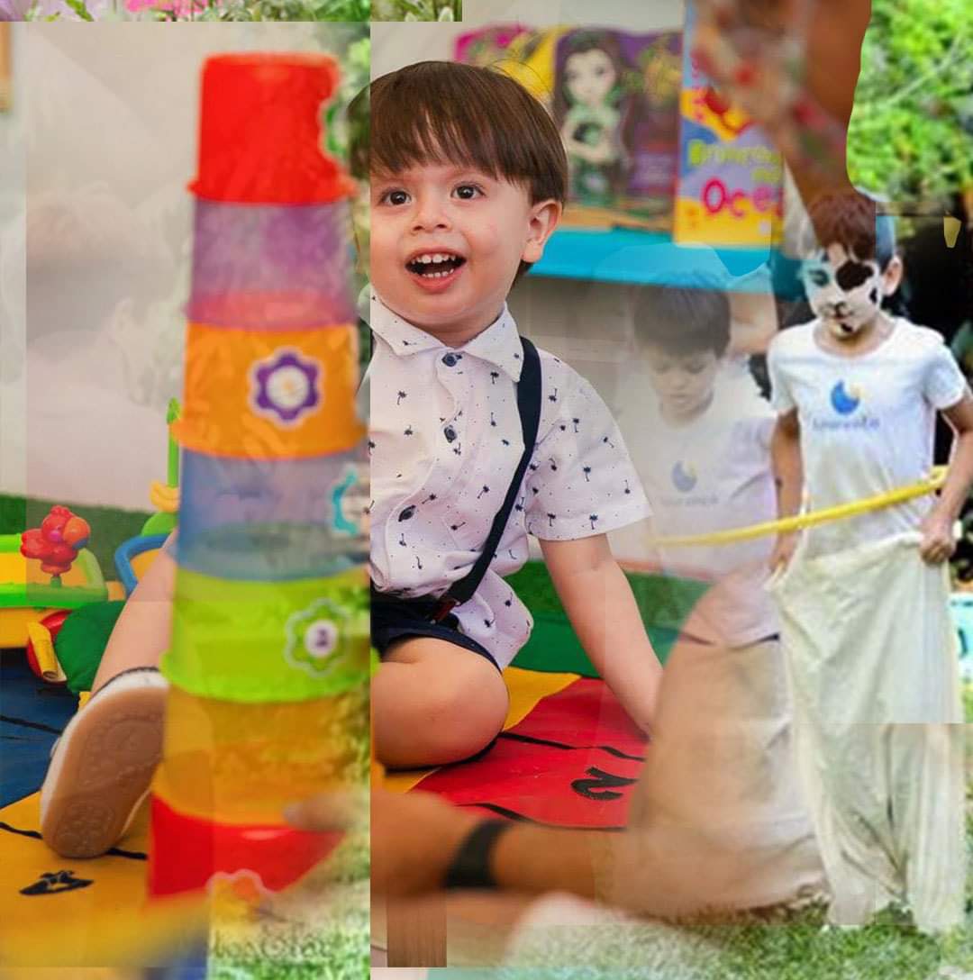 Criança brincando em atividade